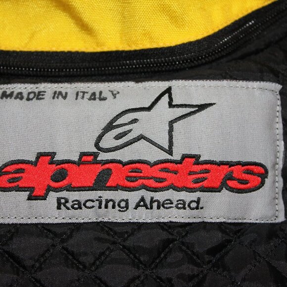 Alpinestars Mens Heavy Jacket Adventure Touring Size 44 Italian Black Yellow - Picture 4 of 16